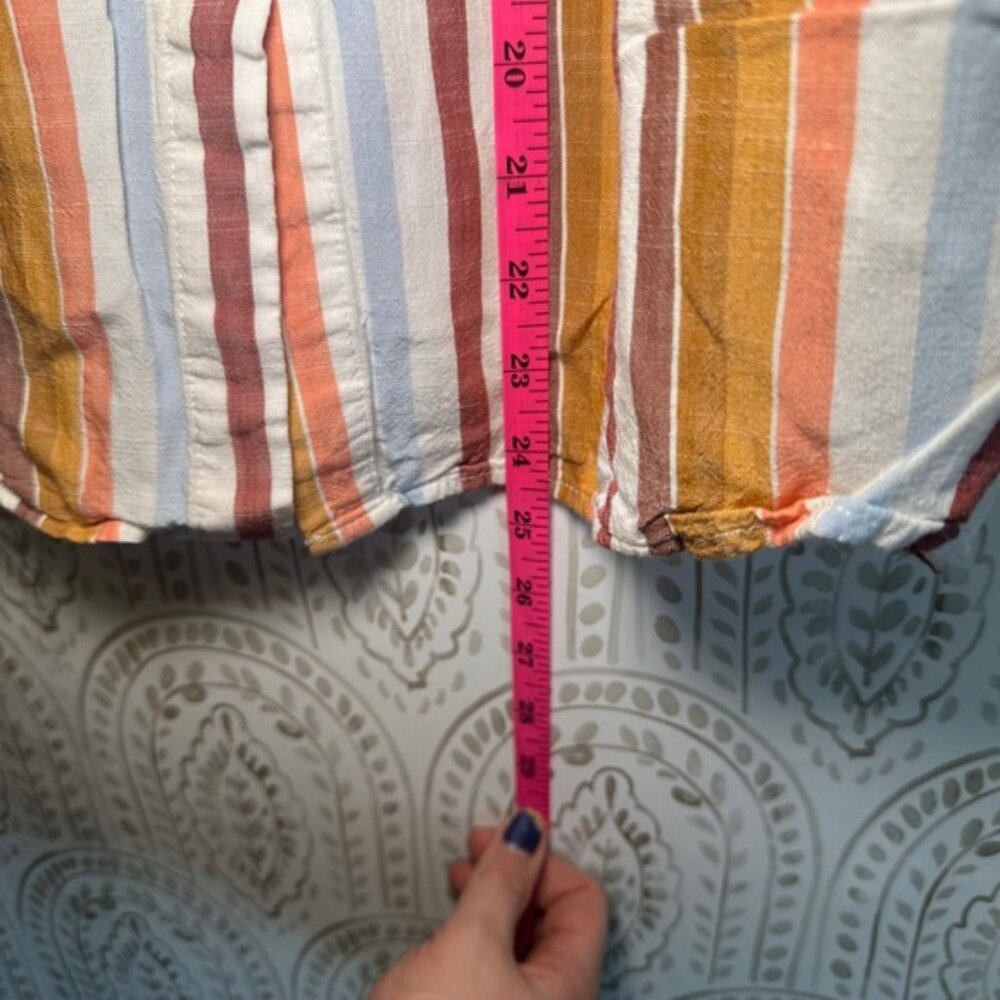 Aeropostale Striped Off Shoulder Smocked Waist Mini Dress XS - Picture 9 of 9